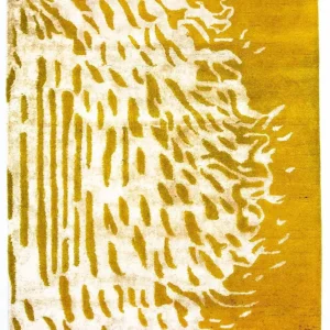 Designer teppe - 242 x 154 cm - sennepsgul