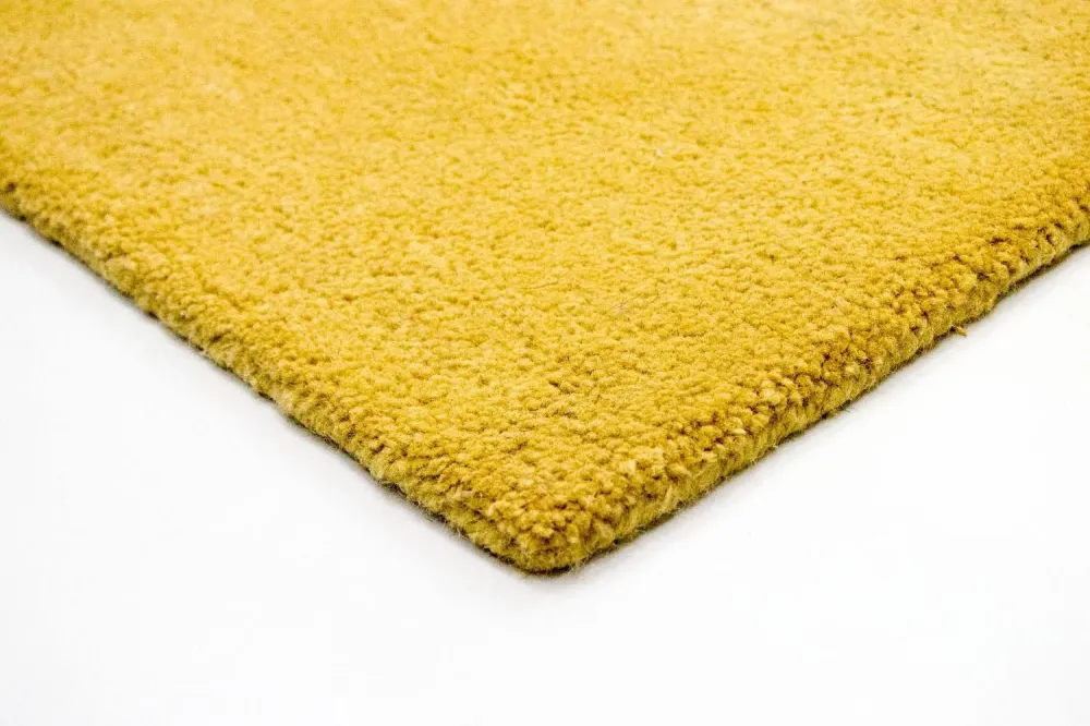 Designer teppe - 242 x 154 cm - sennepsgul