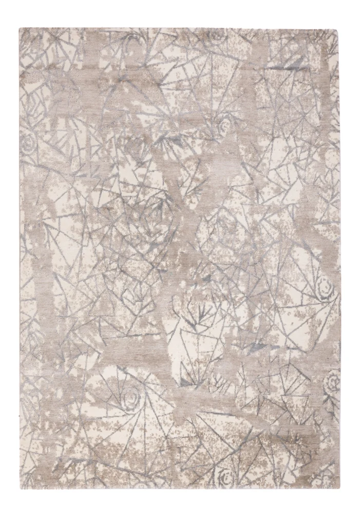 Designer teppe - 242 x 174 cm - lysegrå