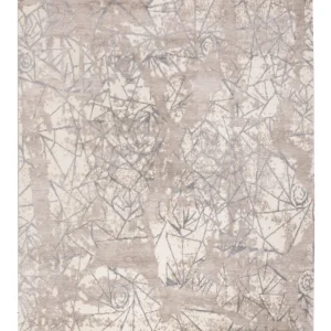 Designer teppe - 242 x 174 cm - lysegrå