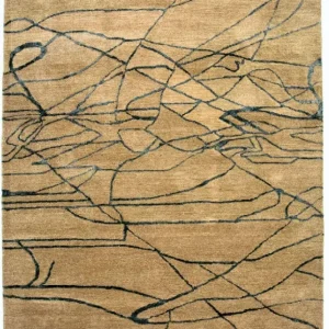 Designer teppe - 243 x 152 cm - beige