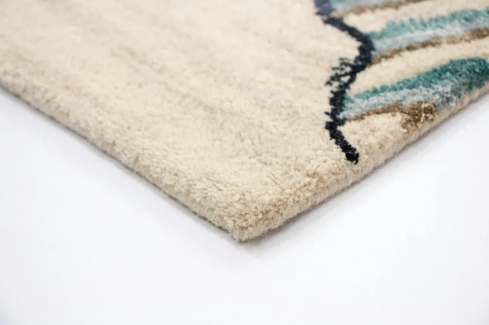 Designer teppe - 243 x 153 cm - beige