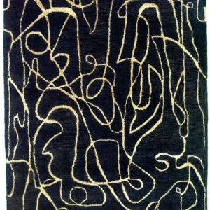 Designer teppe - 243 x 154 cm - blå