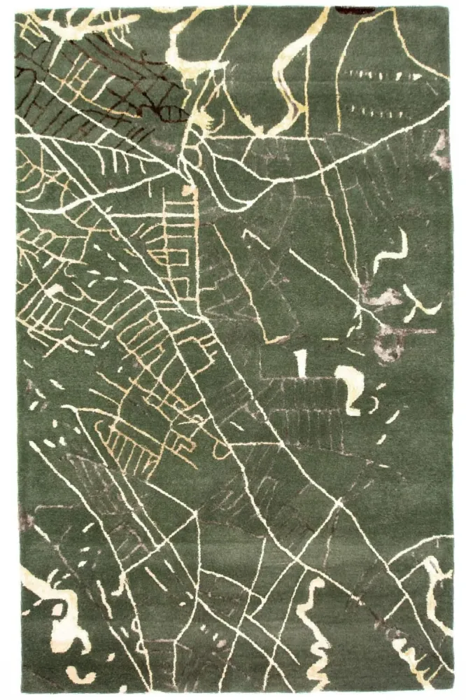 Designer teppe - 243 x 154 cm - grønn