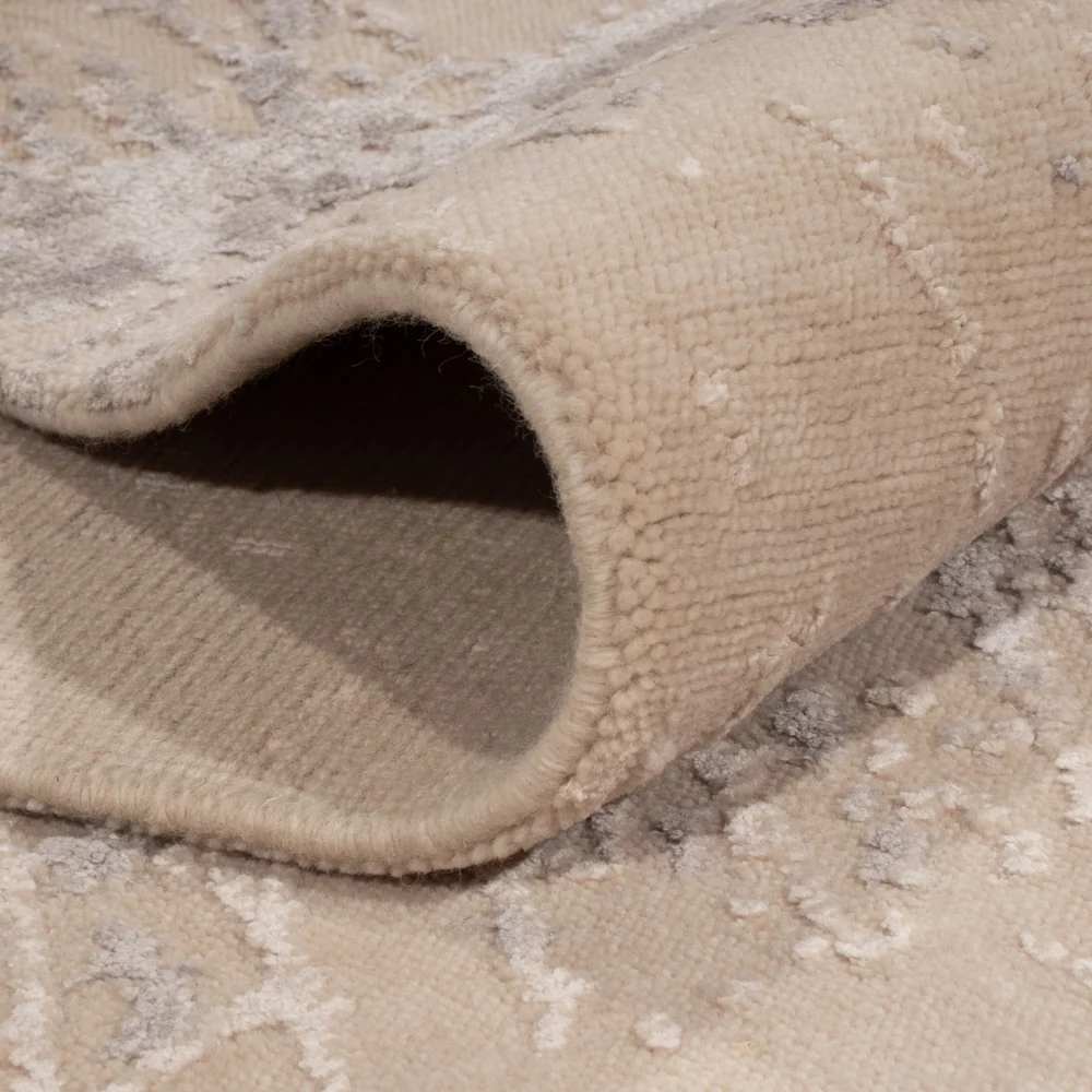 Designer teppe - 243 x 175 cm - lys beige