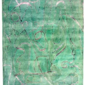 Designer teppe - 244 x 154 cm - grønn
