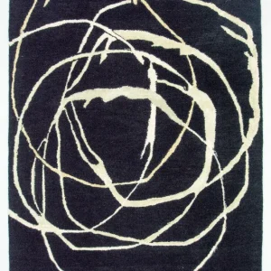 Designer teppe - 245 x 153 cm - blå