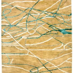 Designer teppe - 245 x 156 cm - beige