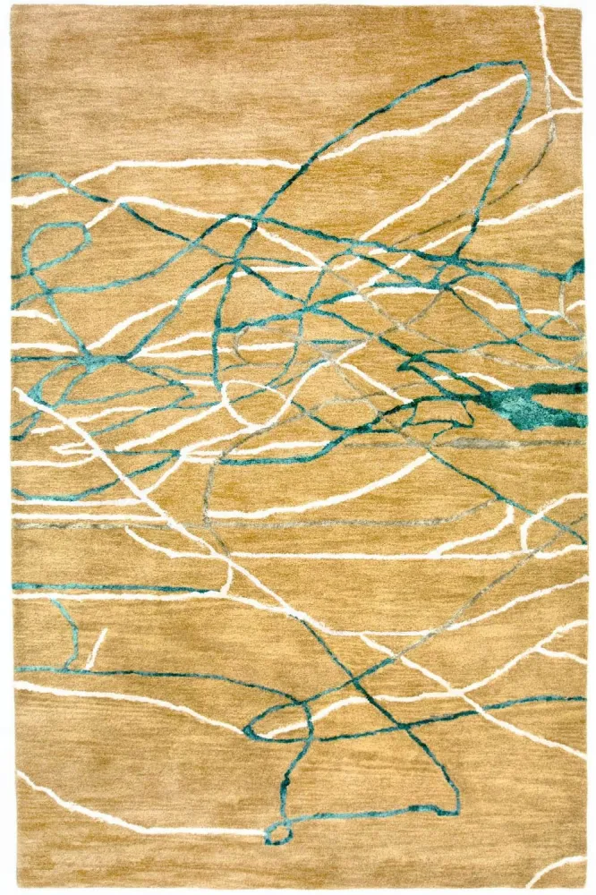 Designer teppe - 245 x 156 cm - beige