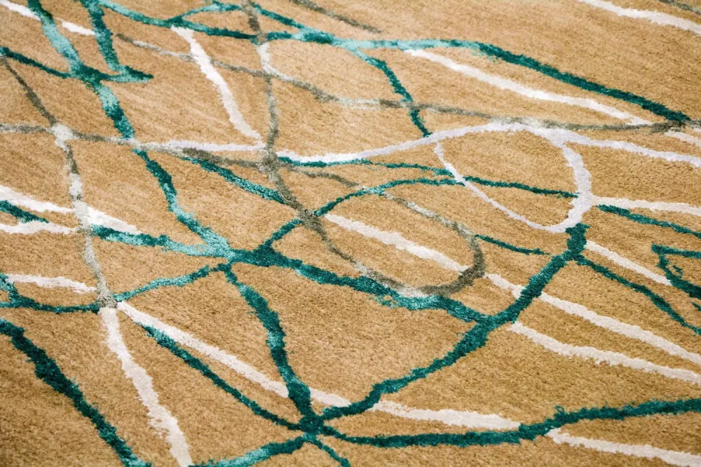 Designer teppe - 245 x 156 cm - beige