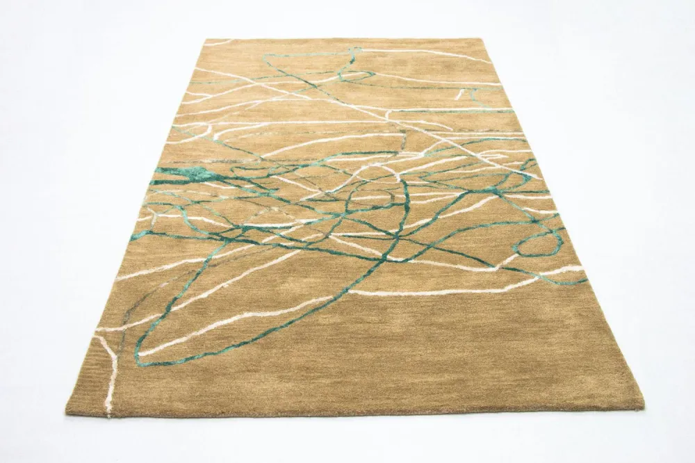 Designer teppe - 245 x 156 cm - beige