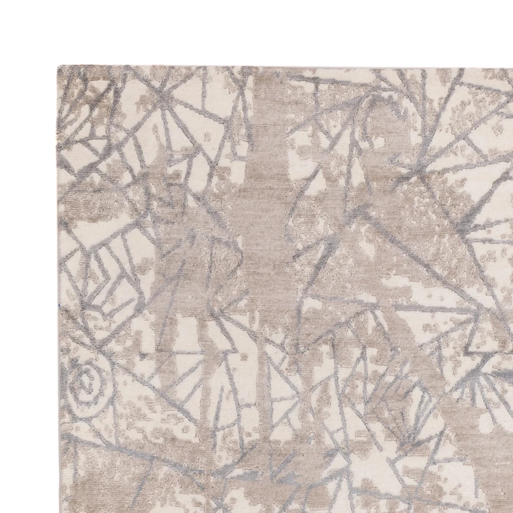 Designer teppe - 245 x 175 cm - lysegrå