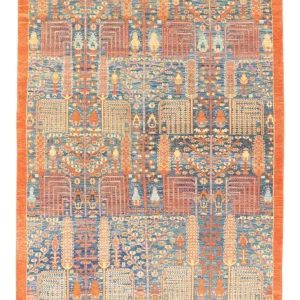 Designer teppe - 267 x 219 cm - oransje