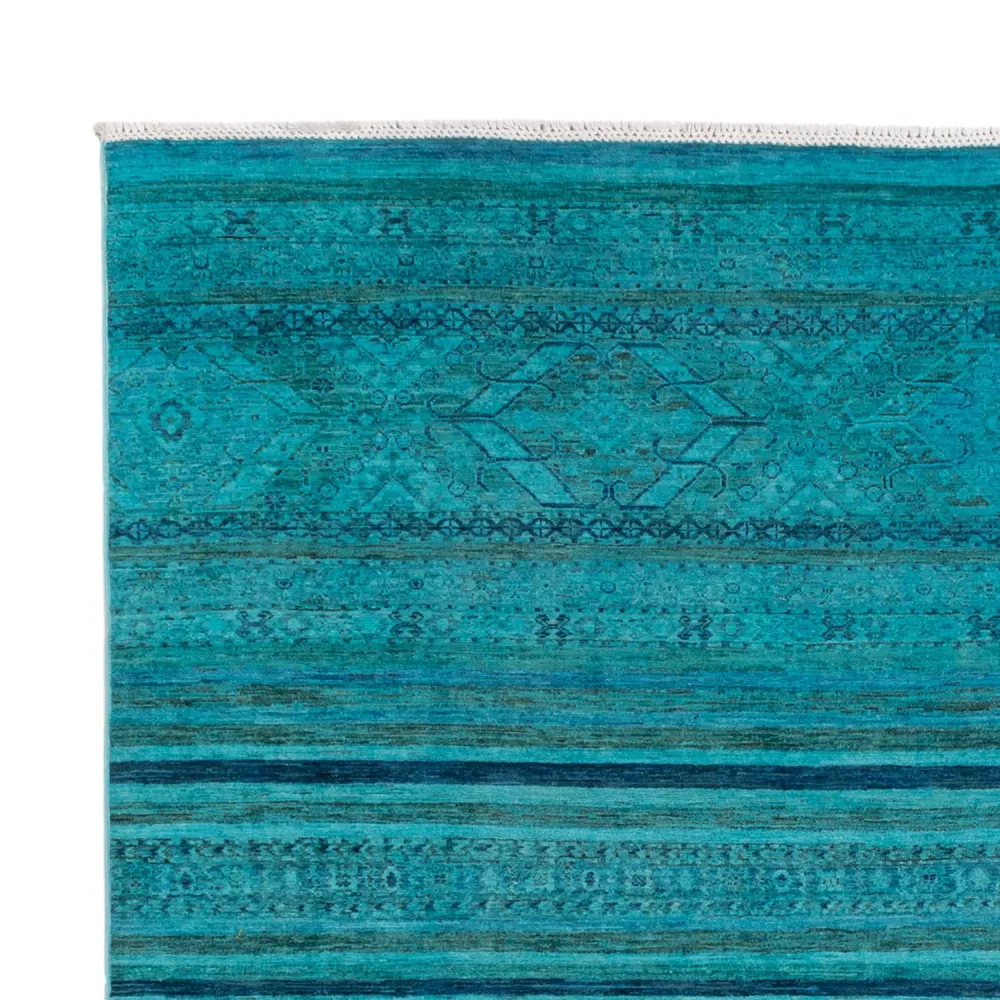 Designer teppe - 288 x 240 cm - turkis