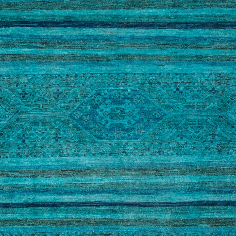 Designer teppe - 288 x 240 cm - turkis