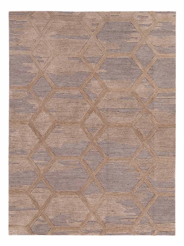Designer teppe - 290 x 230 cm - karamell