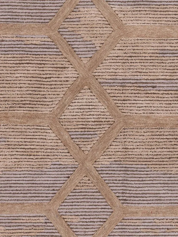 Designer teppe - 290 x 230 cm - karamell
