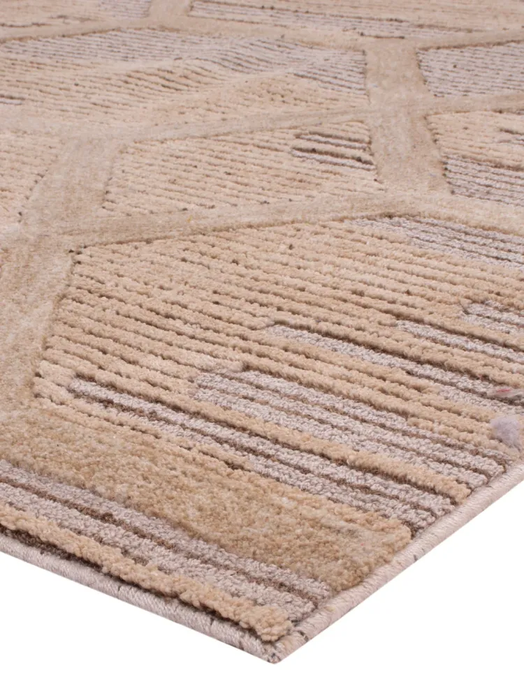 Designer teppe - 290 x 230 cm - karamell