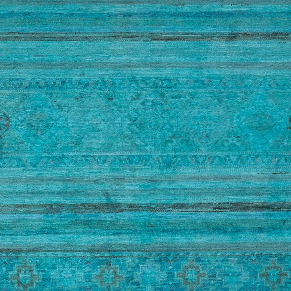 Designer teppe - 294 x 248 cm - turkis