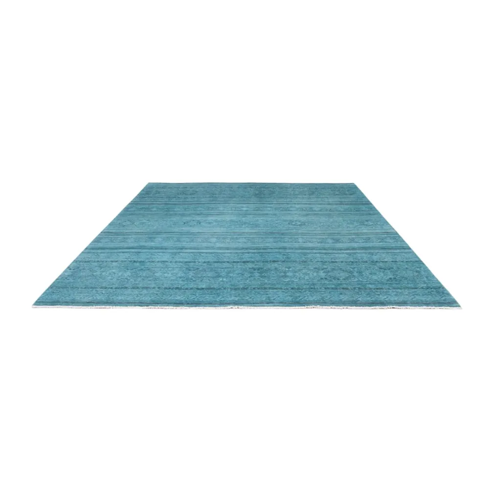 Designer teppe - 294 x 248 cm - turkis