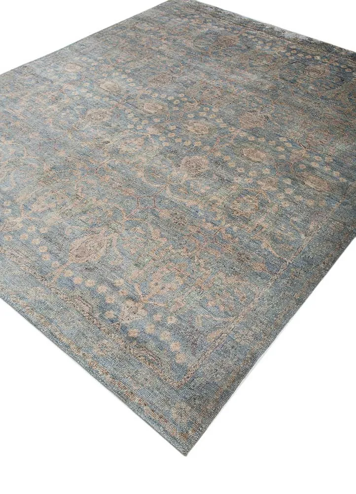 Designer teppe - 300 x 240 cm - blå