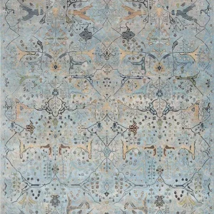 Designer teppe - 300 x 240 cm - lyseblå