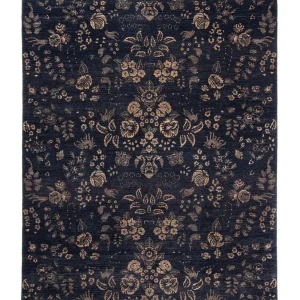 Designer teppe - 308 x 248 cm - mørkeblå