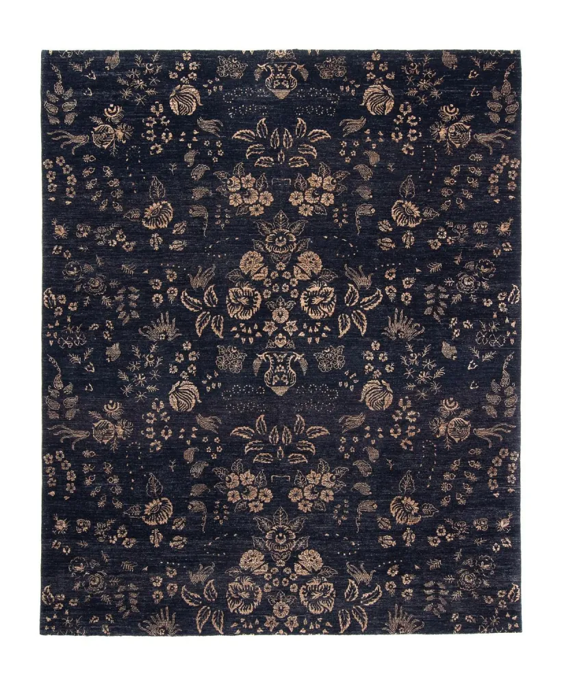 Designer teppe - 308 x 248 cm - mørkeblå