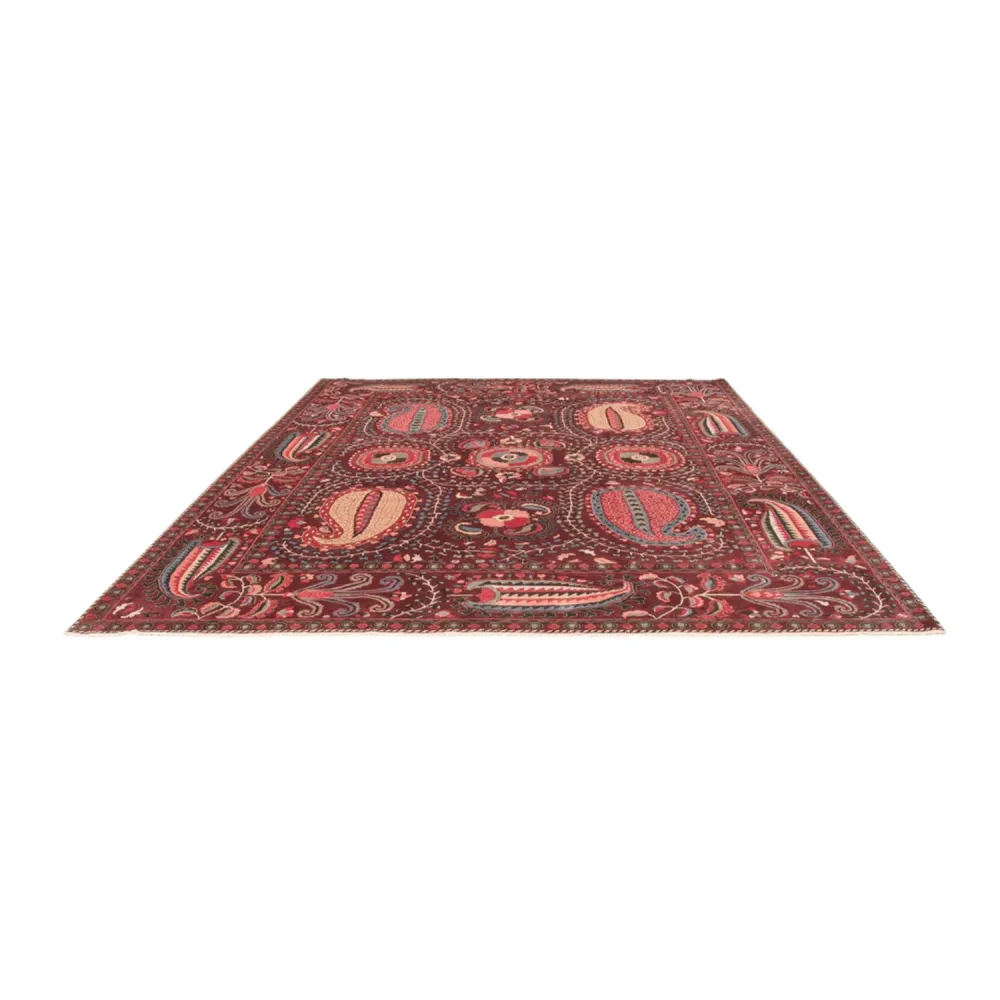 Designer teppe - 309 x 251 cm - vinrød
