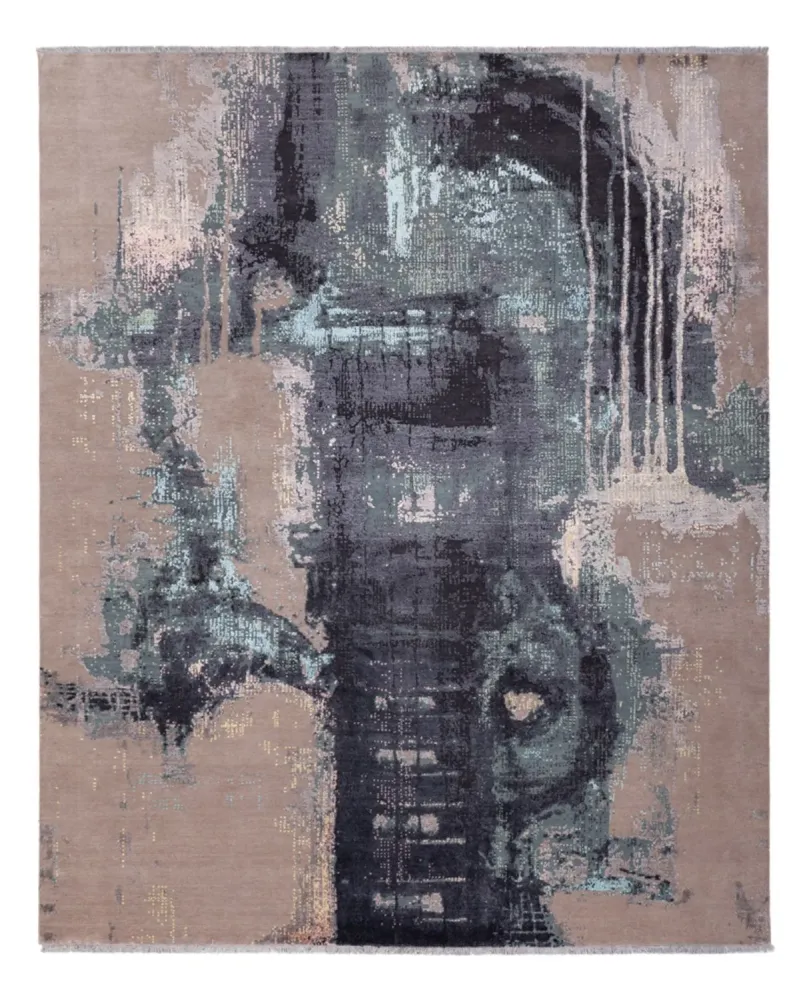Designer teppe - 310 x 253 cm - flerfarget