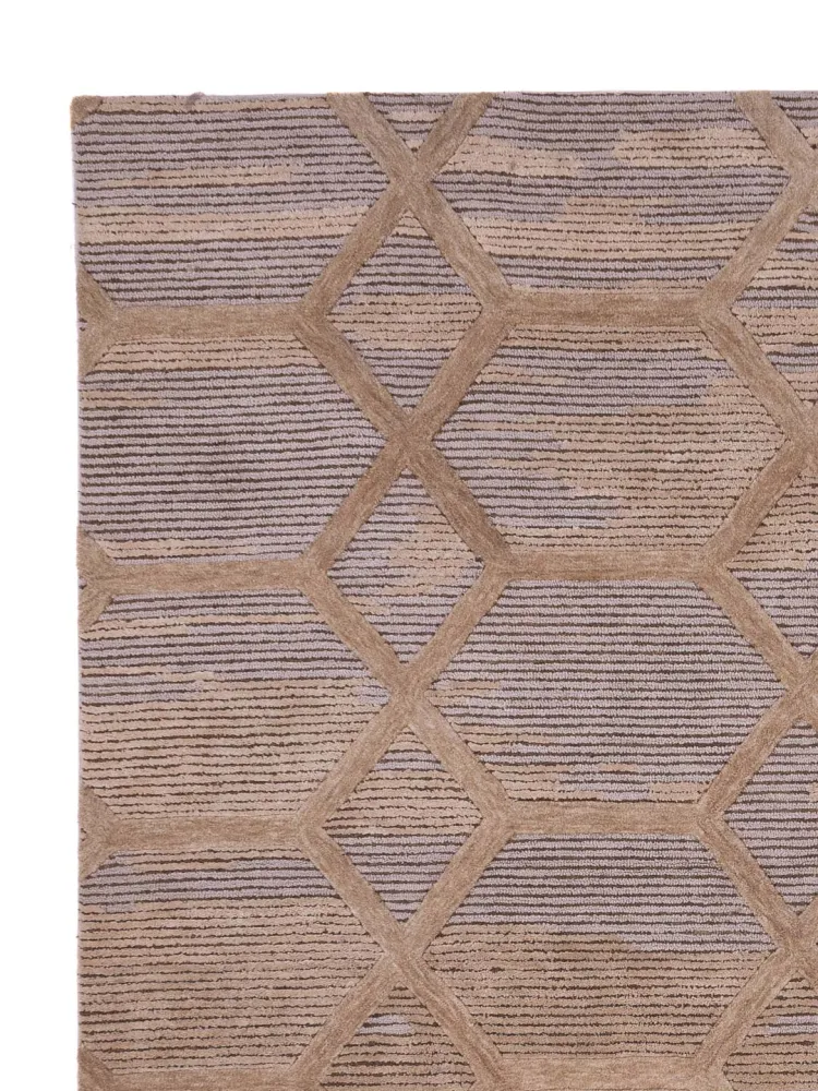 Designer teppe - 330 x 240 cm - karamell