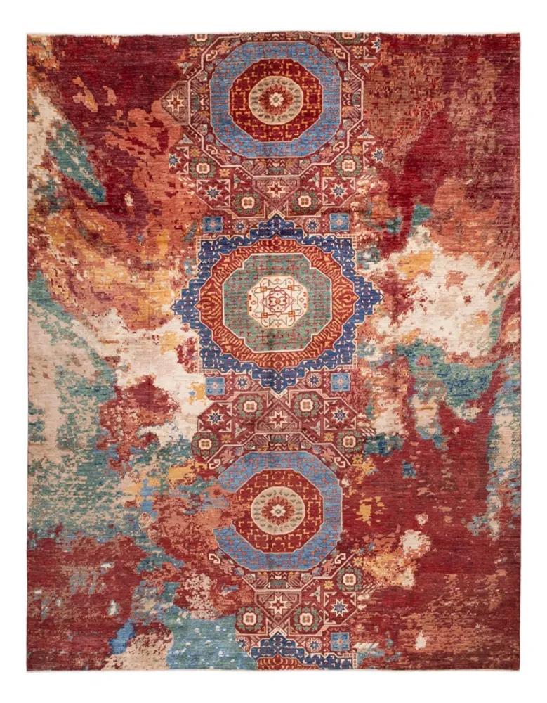 Designer teppe - 391 x 306 cm - flerfarget