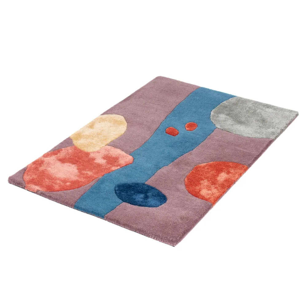 Designer teppe - 90 x 60 cm - flerfarget