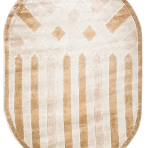 Designer teppe oval - 270 x 180 cm - brun