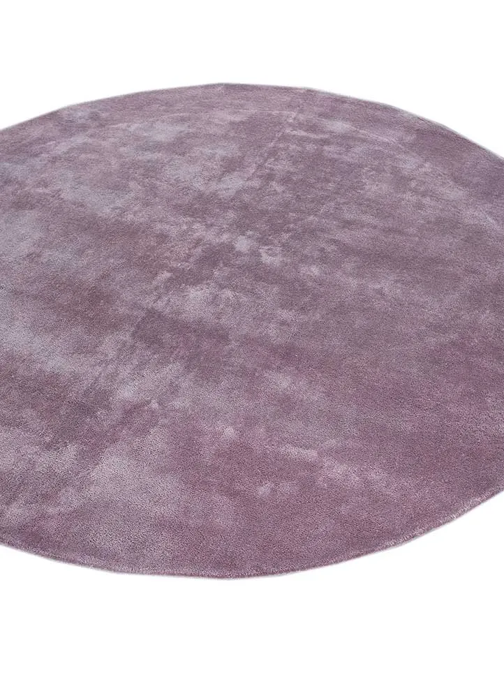 Designer teppe rundt - 180 x 180 cm - lilla
