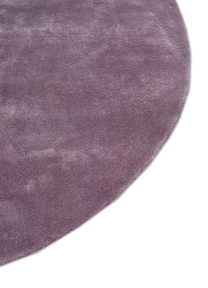 Designer teppe rundt - 180 x 180 cm - lilla