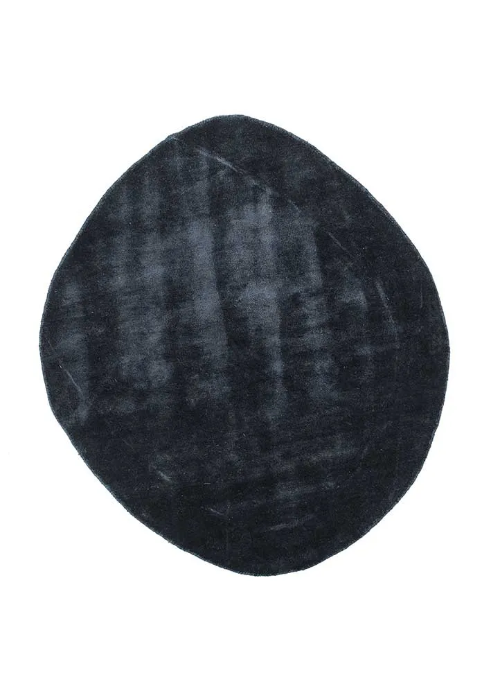 Designer teppe spesiell form - 140 x 122 cm - antrasitt