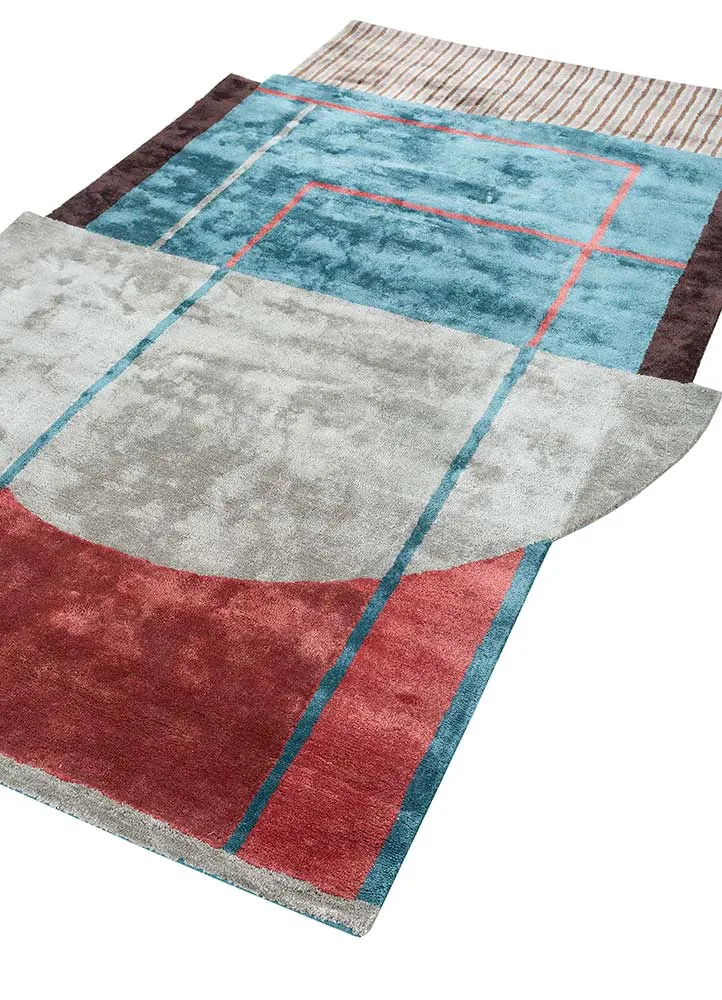 Designer teppe spesiell form - 240 x 150 cm - flerfarget