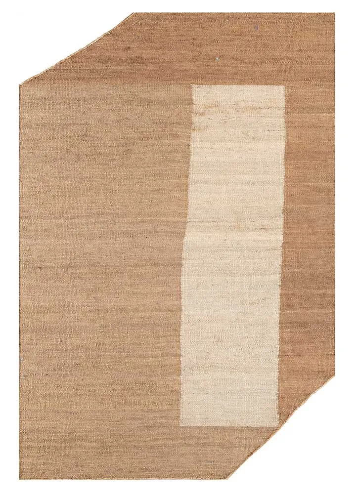 Designer teppe spesiell form - 270 x 180 cm - mørk beige
