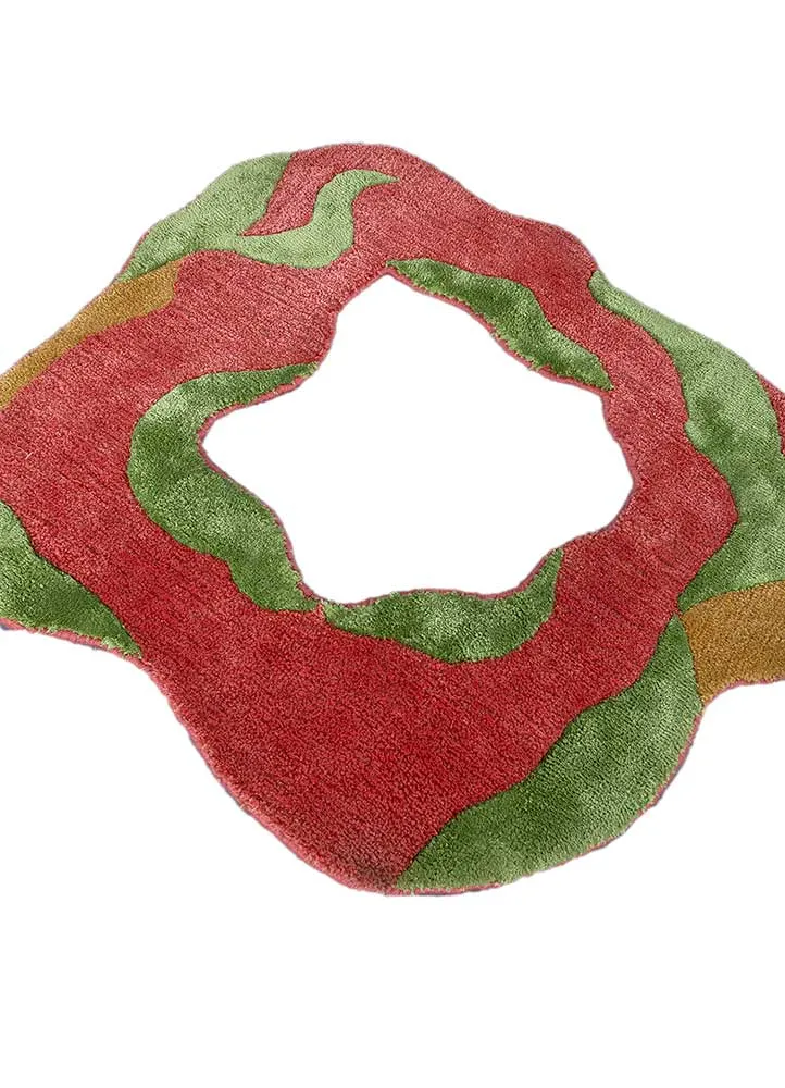 Designer teppe spesiell form - 70 x 80 cm - oransje