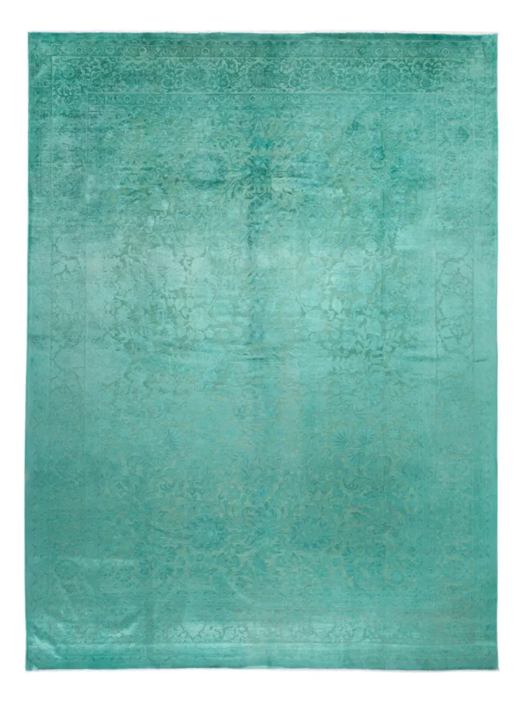 Designer teppe - Vintage / Farget - 428 x 311 cm - grønn