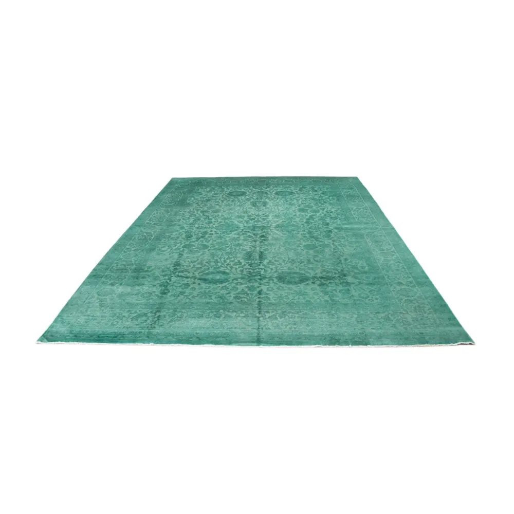 Designer teppe - Vintage / Farget - 428 x 311 cm - grønn