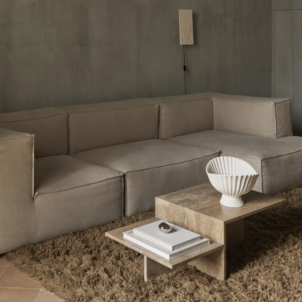 Distinct Sofabord Mørkebrun Travertine