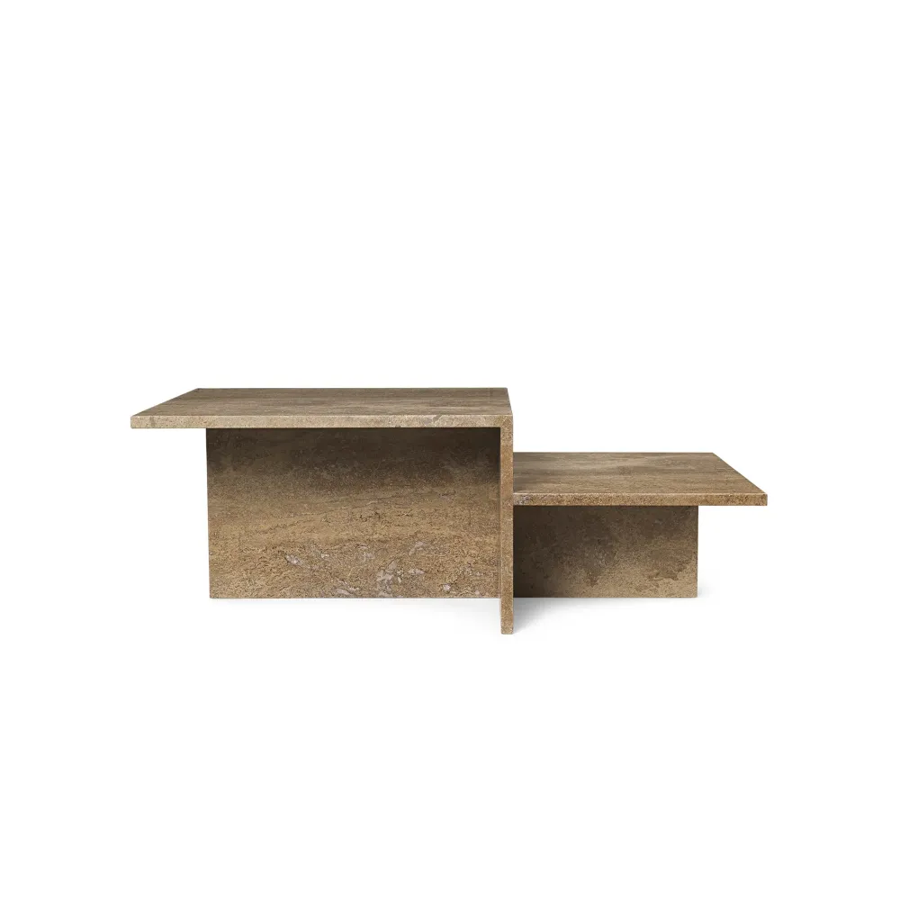 Distinct Sofabord Mørkebrun Travertine