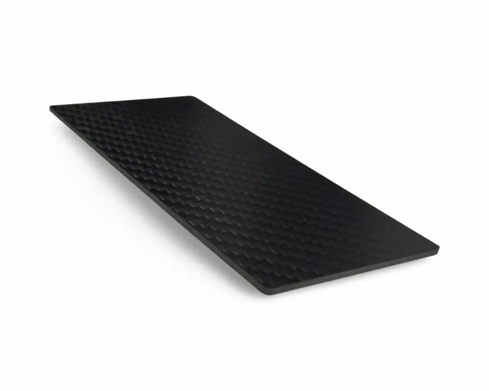 Eksklusiv karbonfiberunderlag "To Go" – Kompakt, stabil og stilig - 13cm x 6cm x 2mm