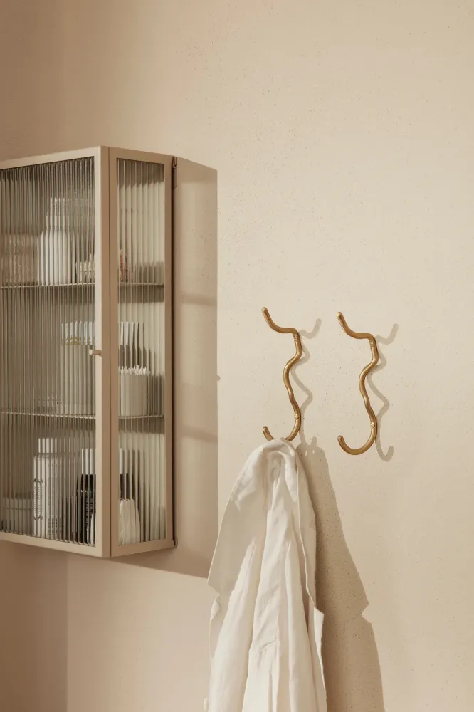Enkel Knagg Curvature Messing