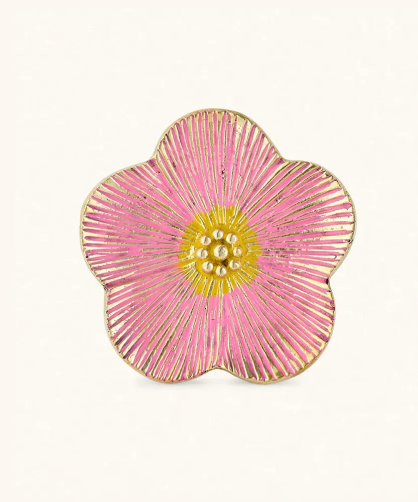 Fat - Faye flower plate pink - doing goods
