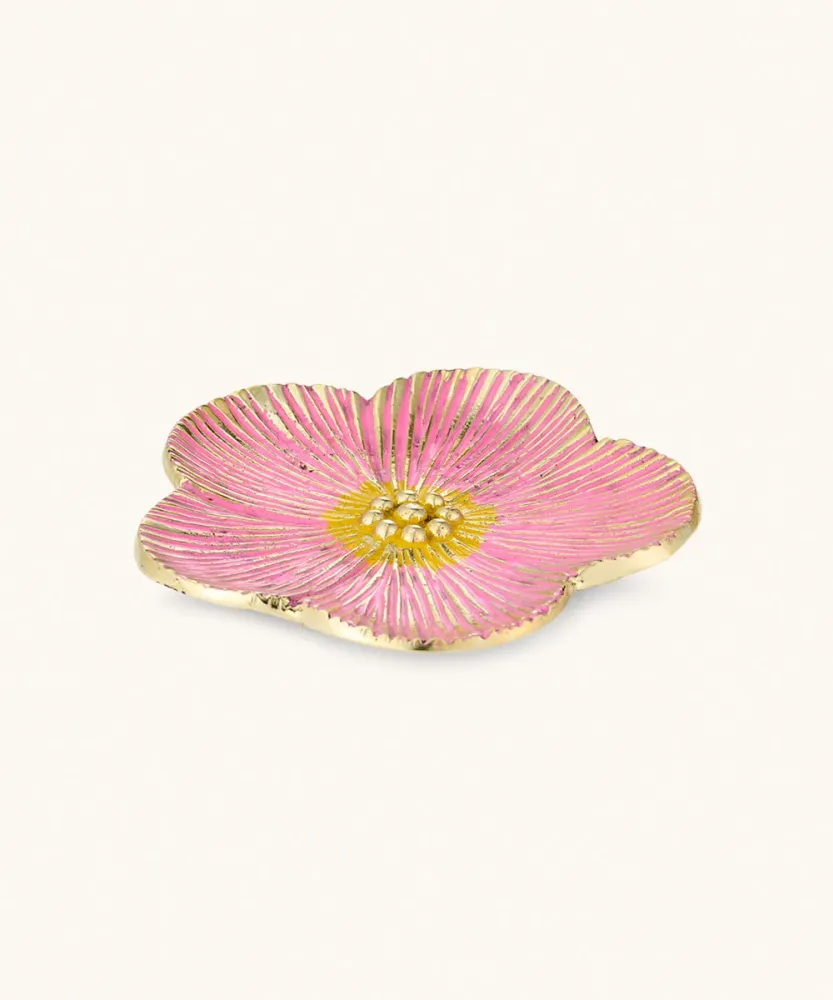 Fat - Faye flower plate pink - doing goods