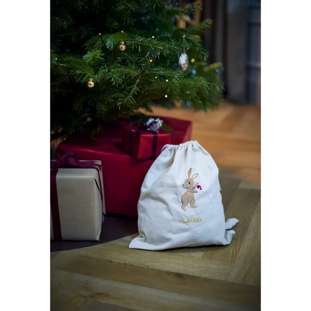 FILIBABBA Hare Embroidered Gift Veske Gots Wonderful Winter Mountain