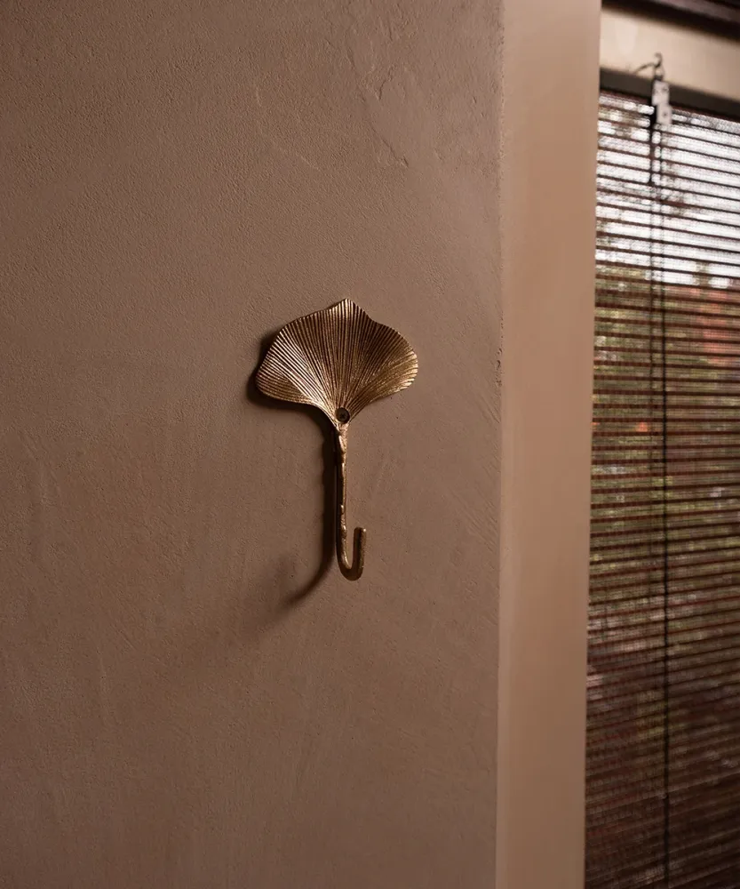 Flora Ginko Hook - knagg i messing